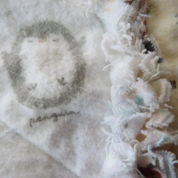 Flannel Rag Quilt With Batting 43 x 43 Forest Animals - Picture 10 of 11